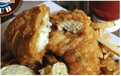 Delicious Fish and Chips at Speed's Pub