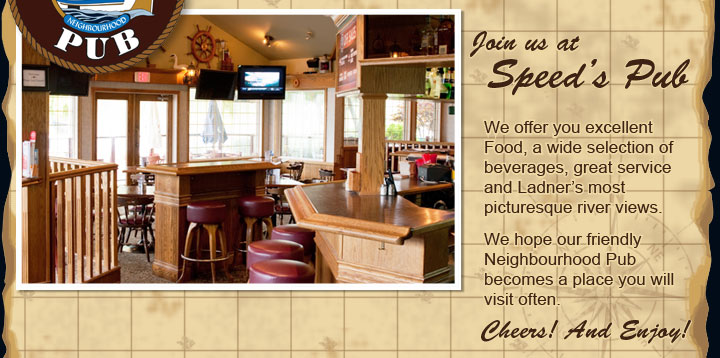 Join Speed's Pub friend atmosphere for a pint and some great food