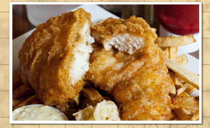 Delicious Fish and Chips at Speed's Pub
